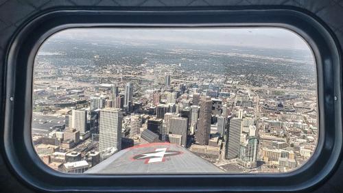 Flying over Denver