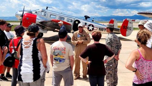 Passengers getting ready for a VIP Flight!