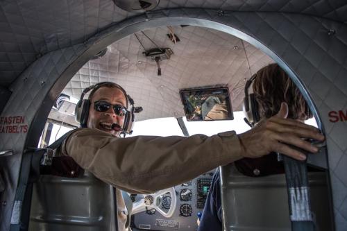 Doug Flying the SNB-5